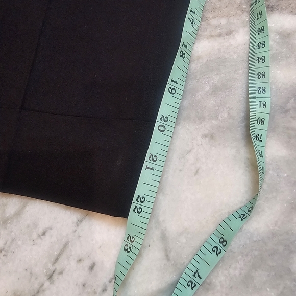 AK Anne Klein Black Stretch Wide Leg Capri Size 10P Petite Career Trousers - Picture 7 of 7